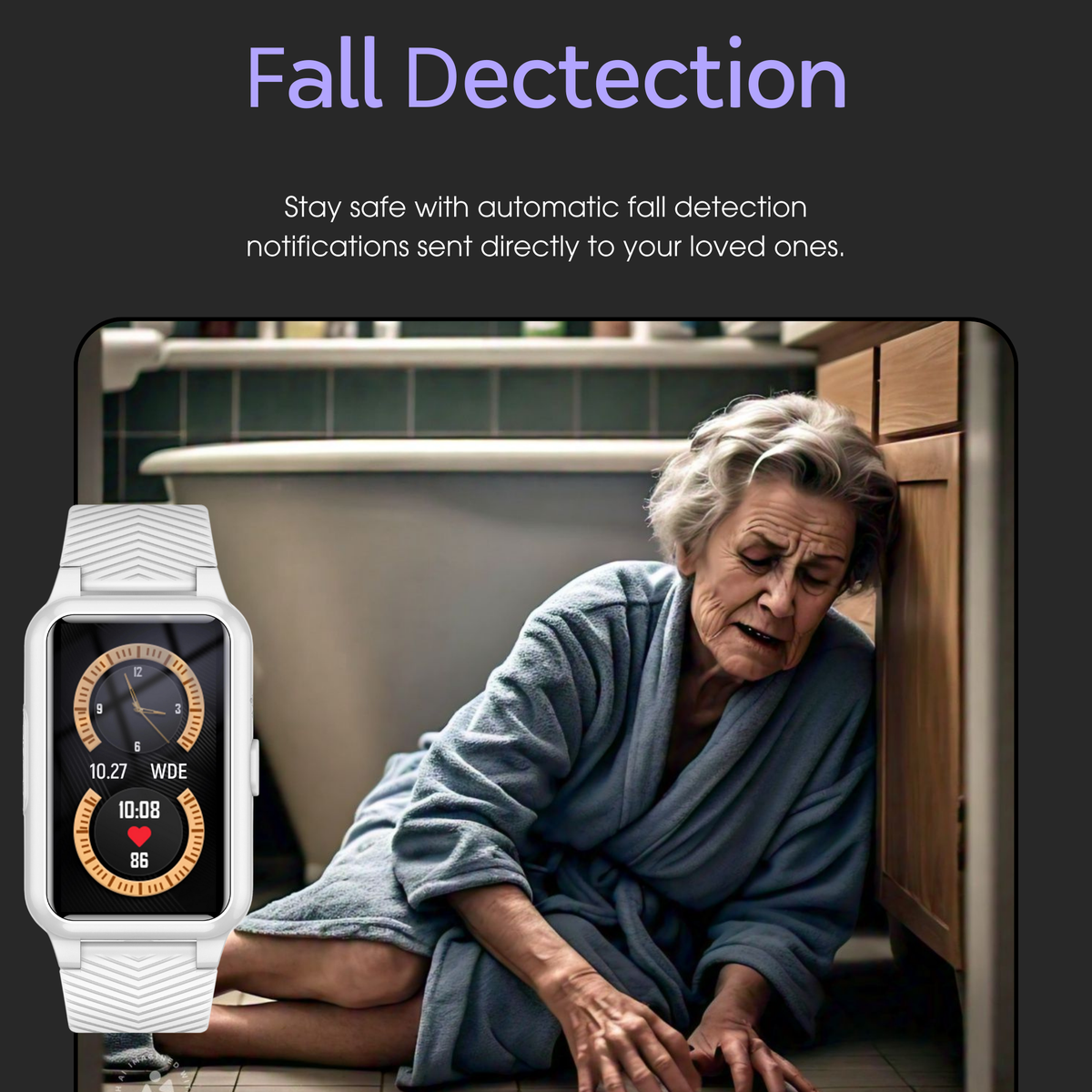 4G GPS Safety Watch with SOS and Fall Alert