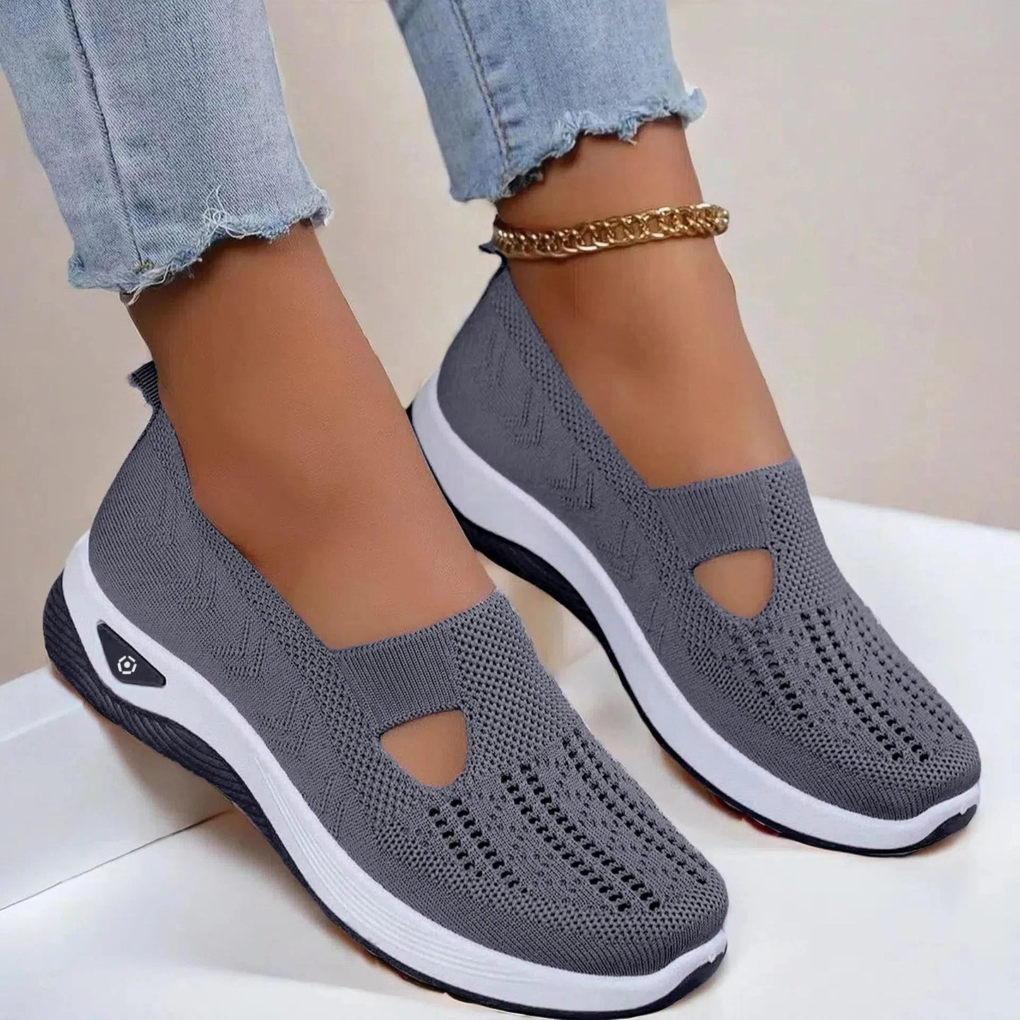 Women’s Orthopedic Knit Slip-On Sneakers