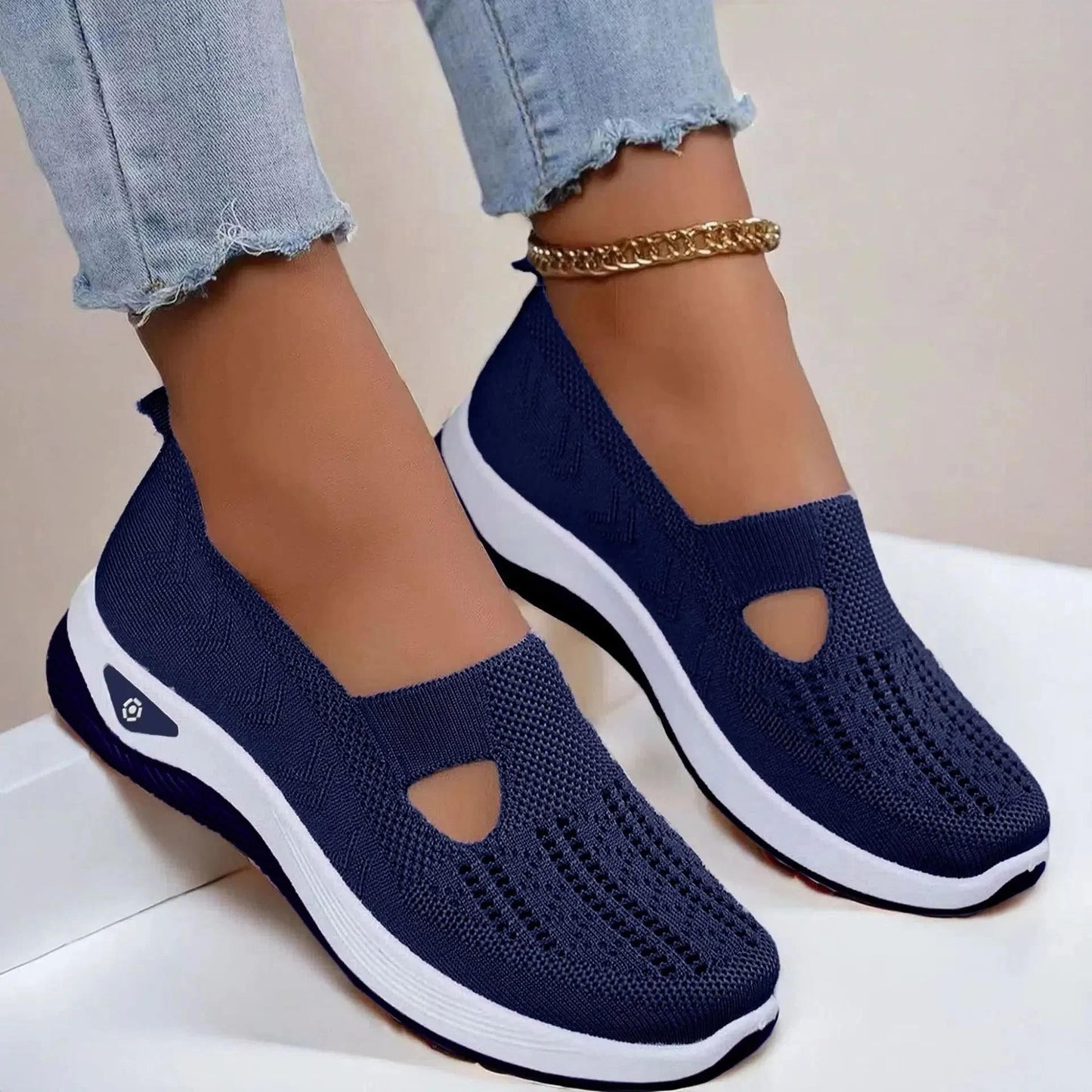 Women’s Orthopedic Knit Slip-On Sneakers