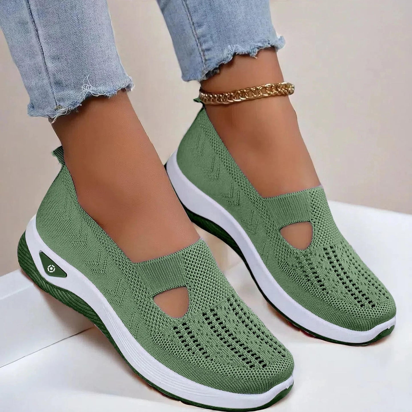 Women’s Orthopedic Knit Slip-On Sneakers