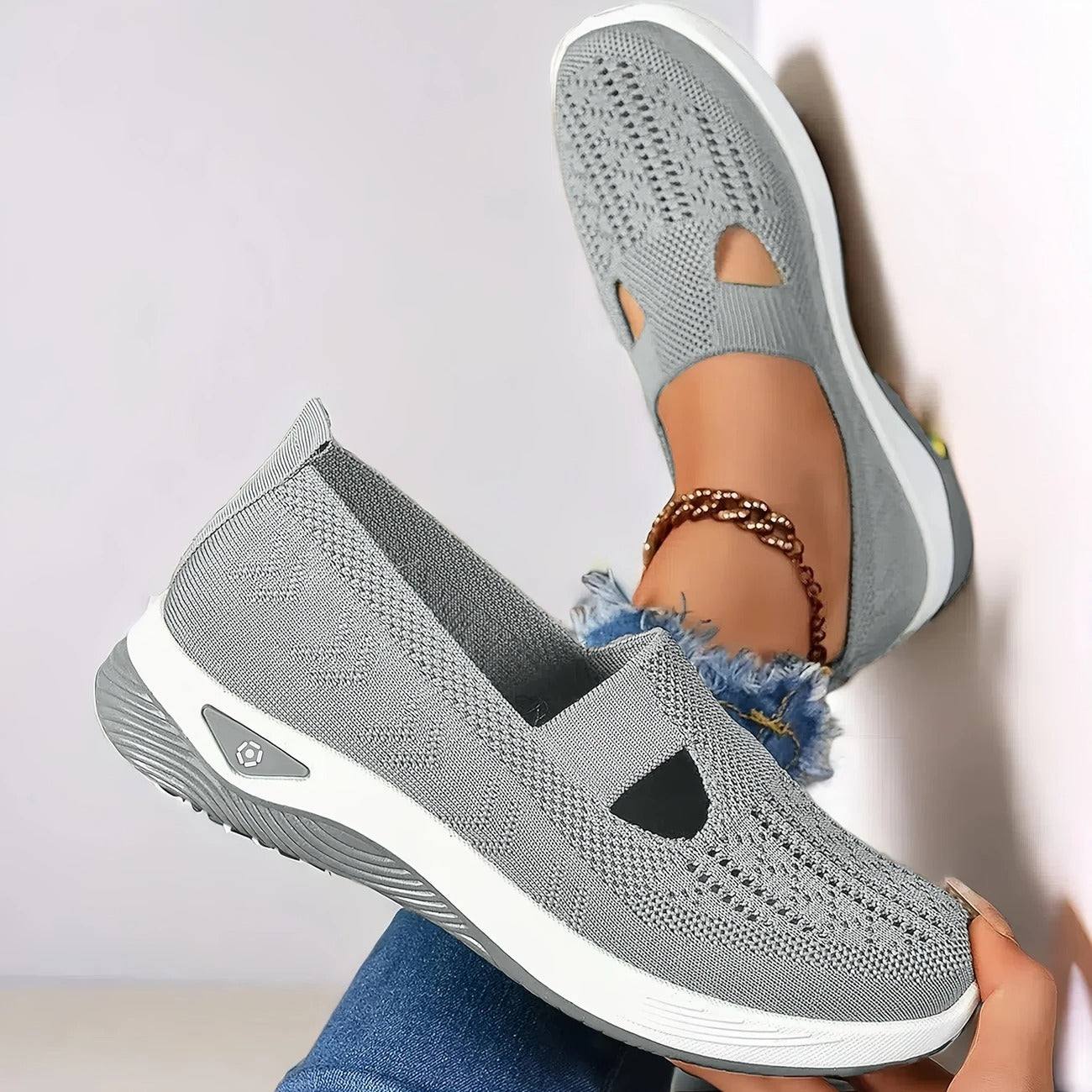 Women’s Orthopedic Knit Slip-On Sneakers