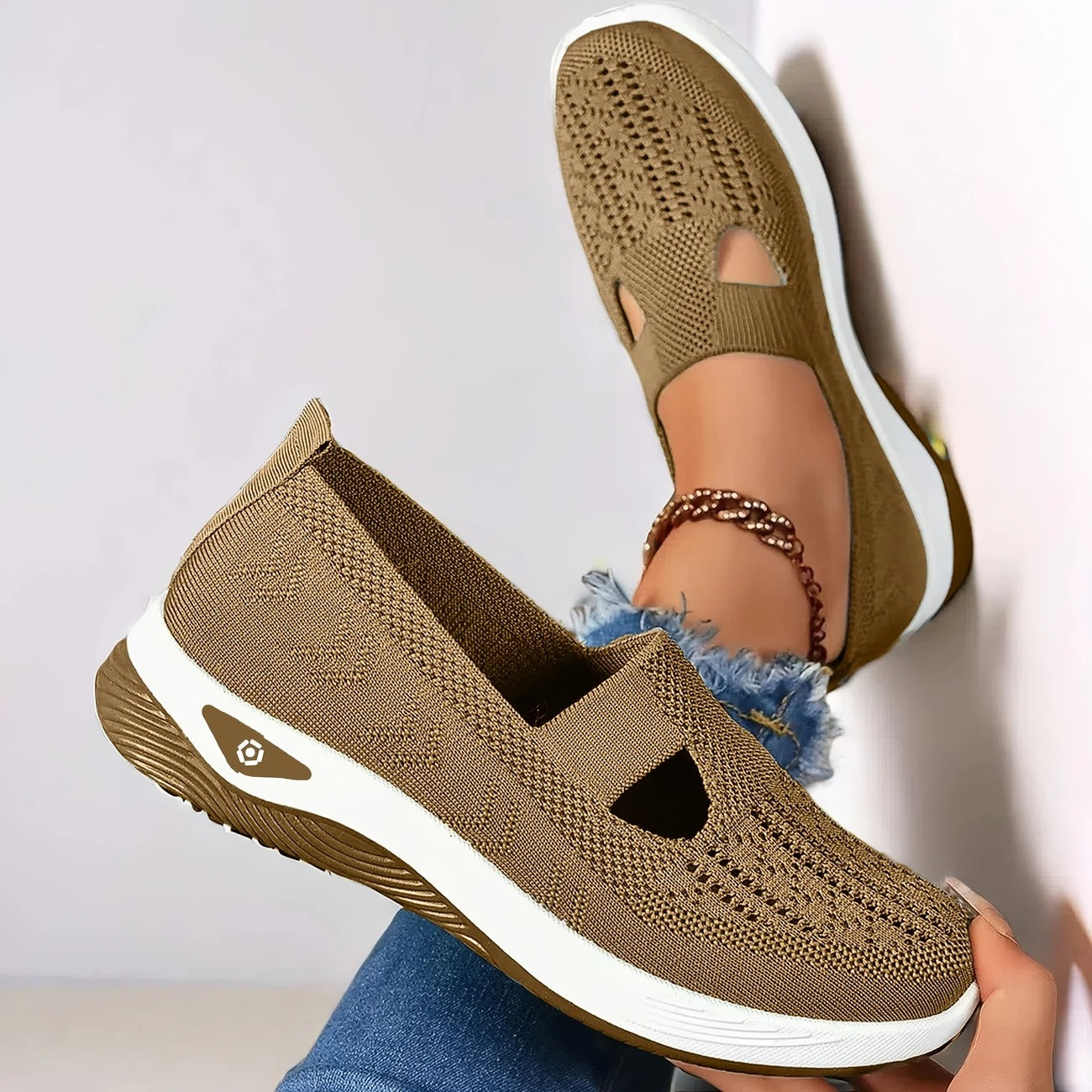 Women’s Orthopedic Knit Slip-On Sneakers