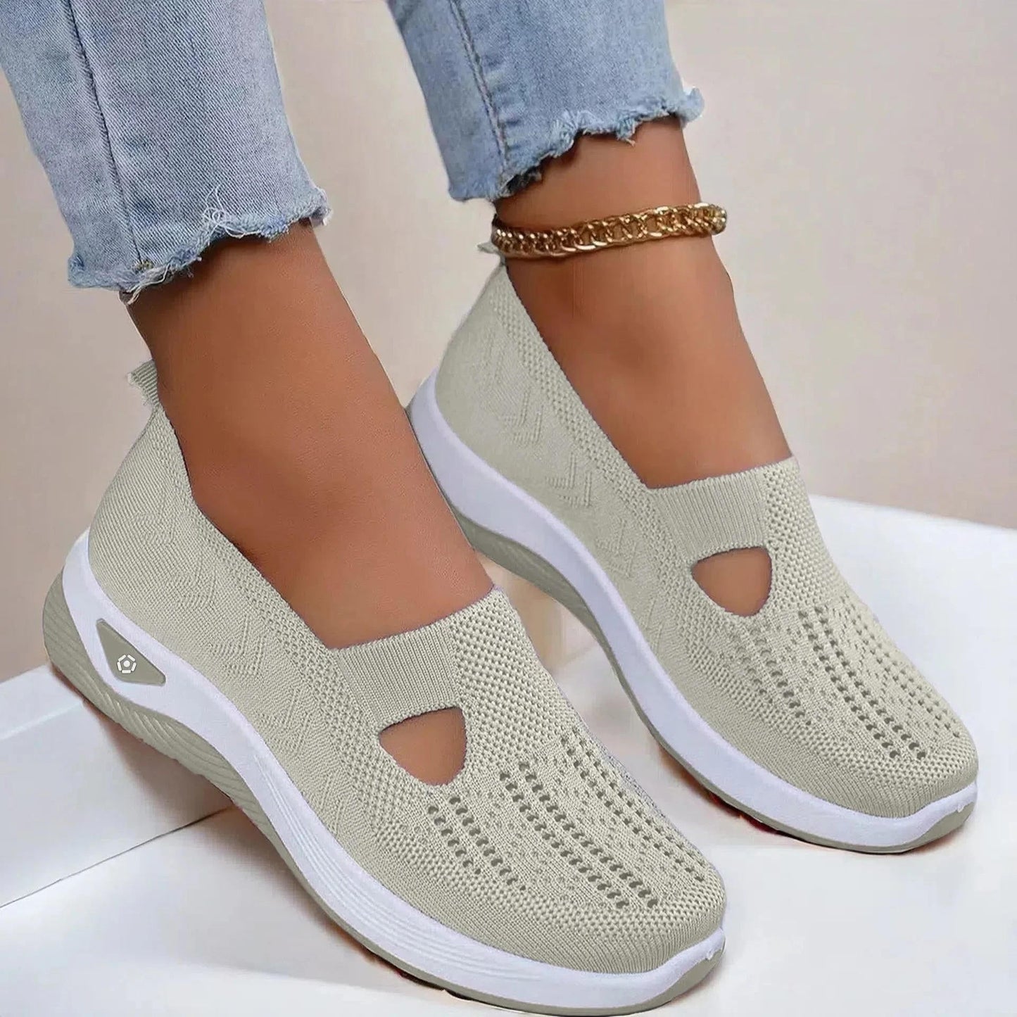 Women’s Orthopedic Knit Slip-On Sneakers