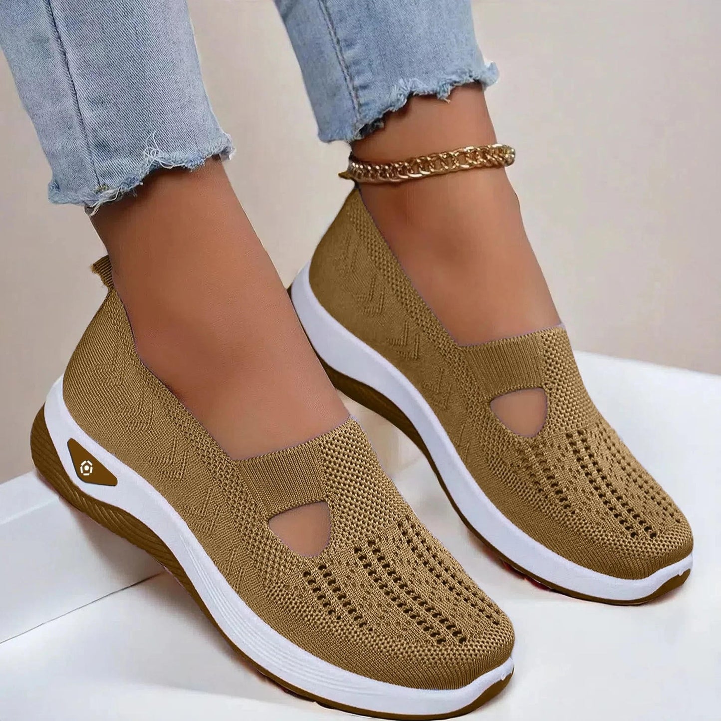 Women’s Orthopedic Knit Slip-On Sneakers