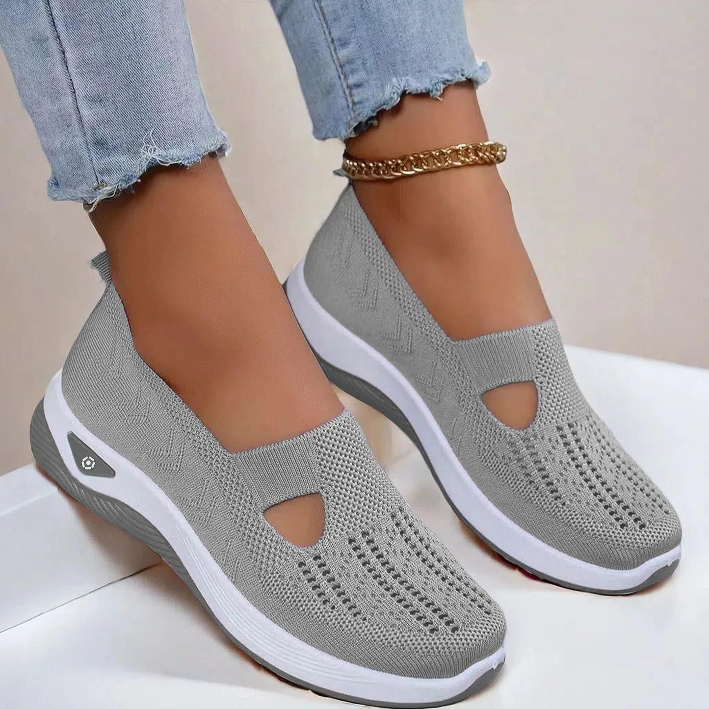 Women’s Orthopedic Knit Slip-On Sneakers