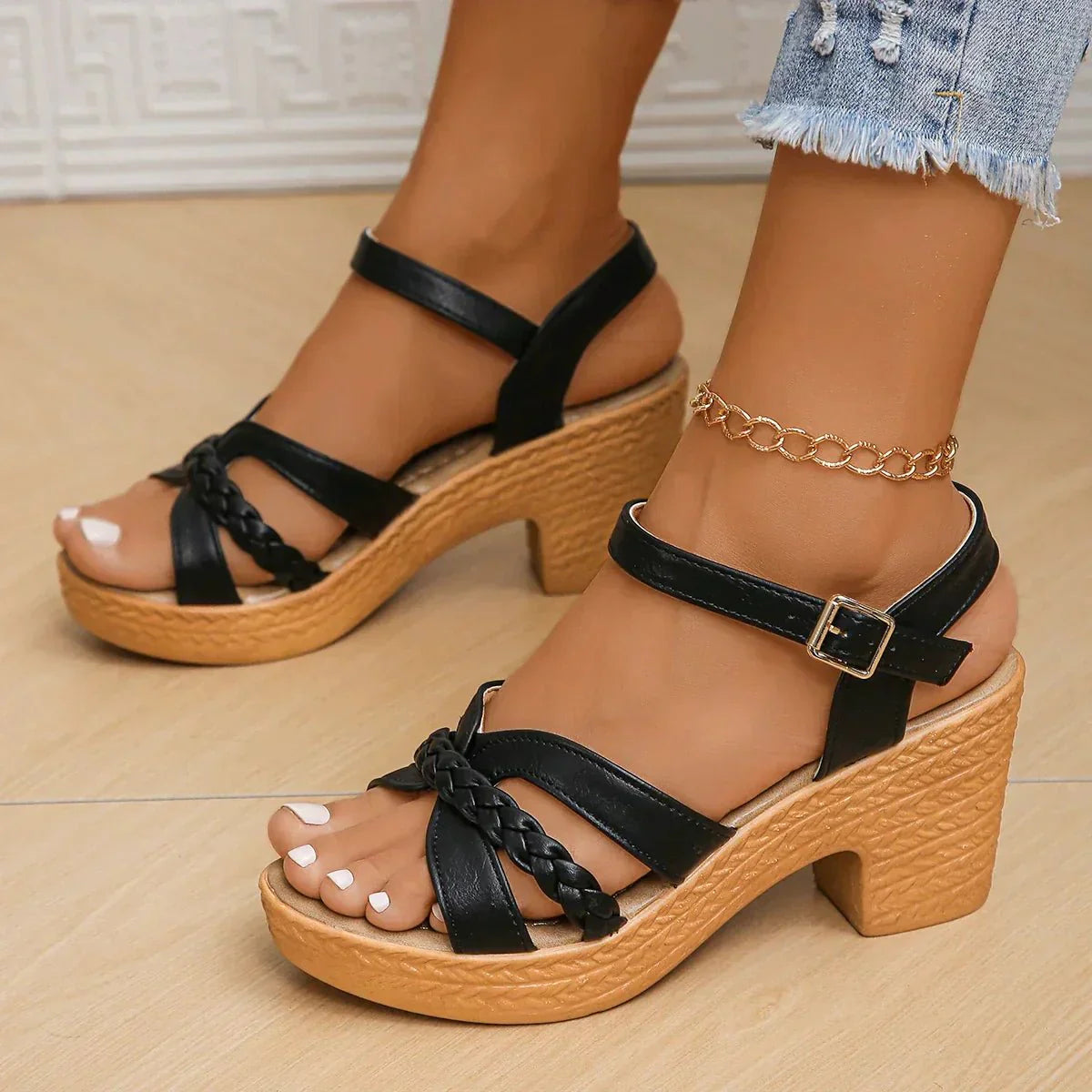 Women’s Orthopedic Block Heel Sandals