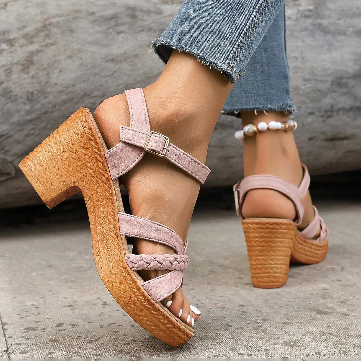 Women’s Orthopedic Block Heel Sandals
