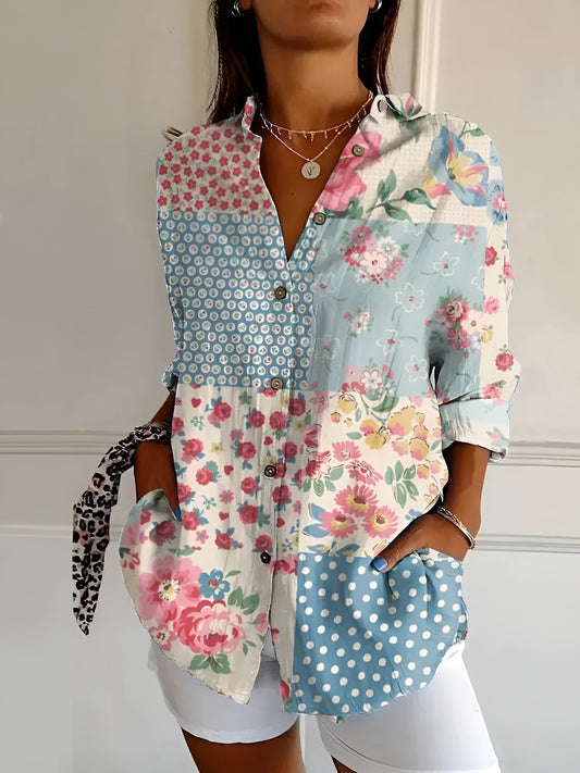Women’s Relaxed Button-Down Blouse
