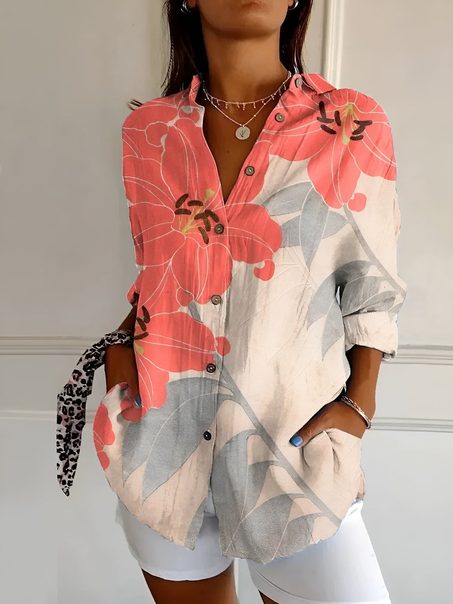 Women’s Relaxed Button-Down Blouse