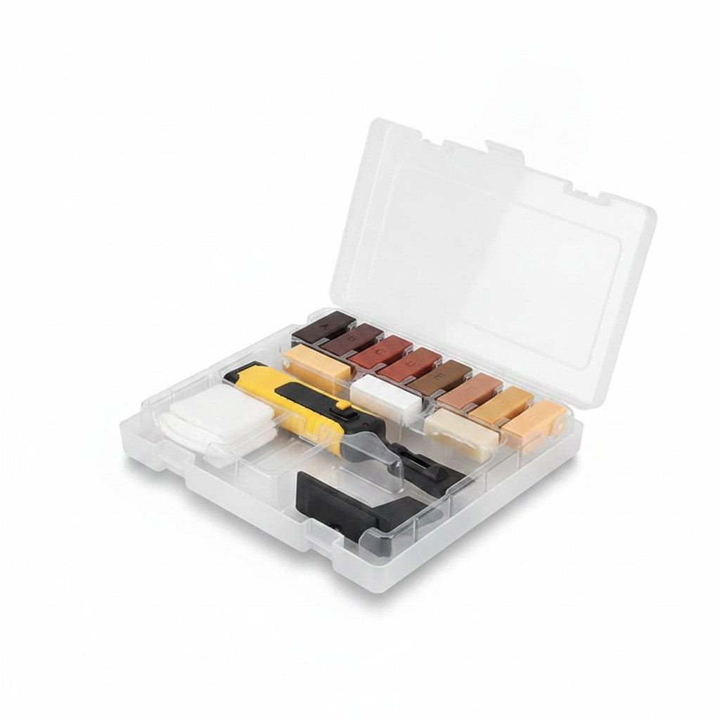 Wood Scratch Repair Wax Kit for Floors and Furniture